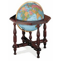 Statesman Blue Ocean Illuminated 20" Heirloom Globe w/ Brass Meridian